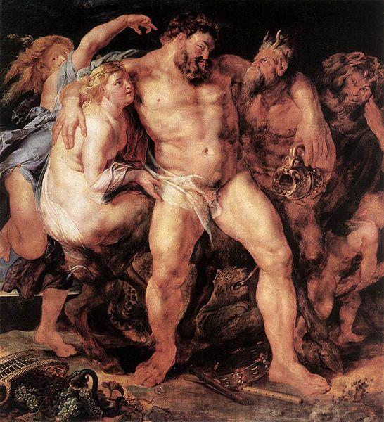 Peter Paul Rubens The Drunken Hercules Norge oil painting art